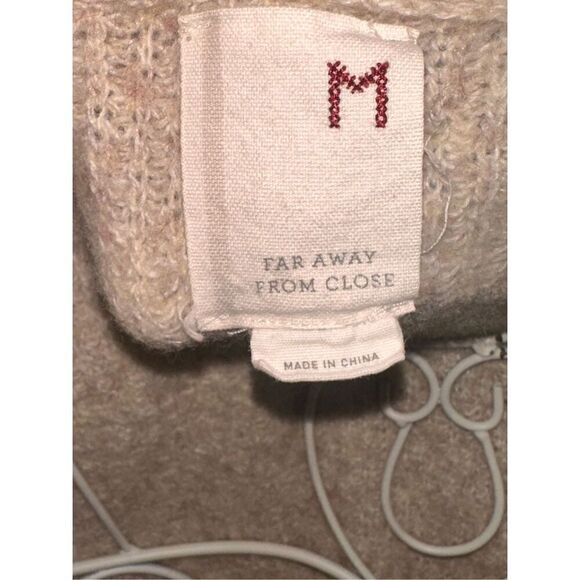 Showstopper WOMEN Far Away From Close Size medium Long sleeve, plunge, tan Wool - Picture 5 of 7